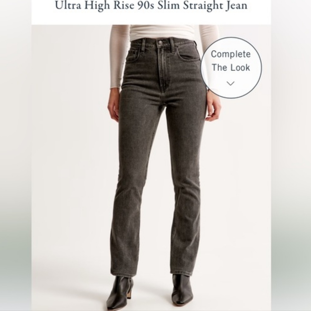 Abercrombie Ultra High Rise Slim Straight jean   Size 29